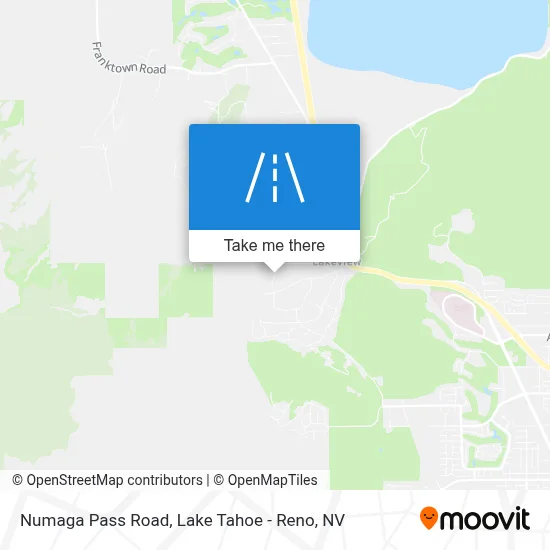 Numaga Pass Road map