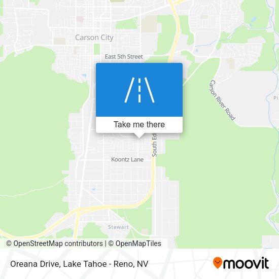 Oreana Drive map