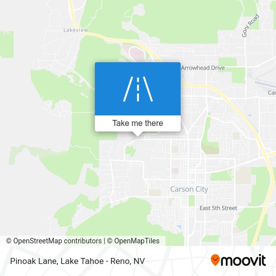 Pinoak Lane map