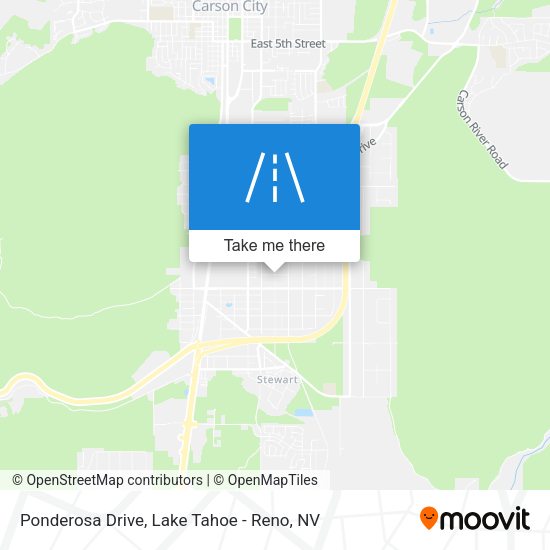 Mapa de Ponderosa Drive