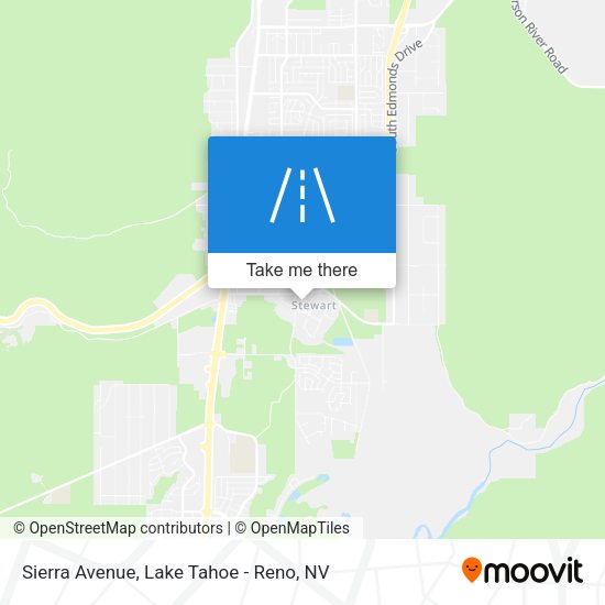 Sierra Avenue map