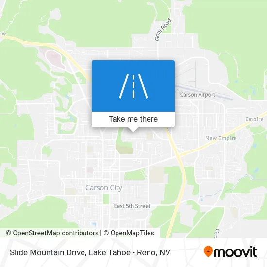 Slide Mountain Drive map