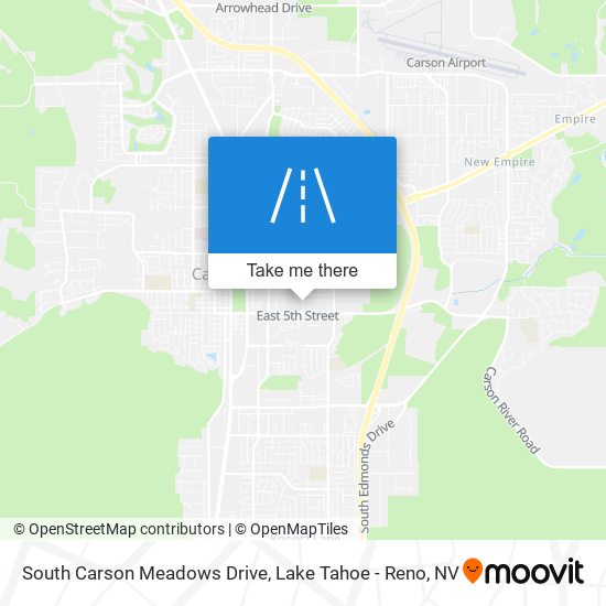 Mapa de South Carson Meadows Drive