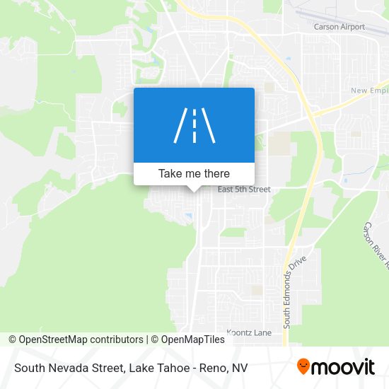 South Nevada Street map