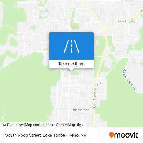 South Roop Street map