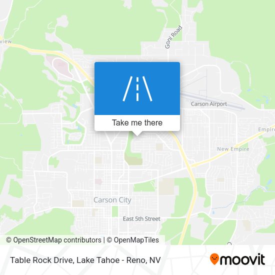 Mapa de Table Rock Drive