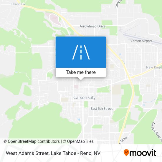 West Adams Street map