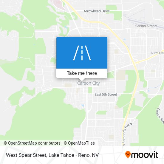 West Spear Street map