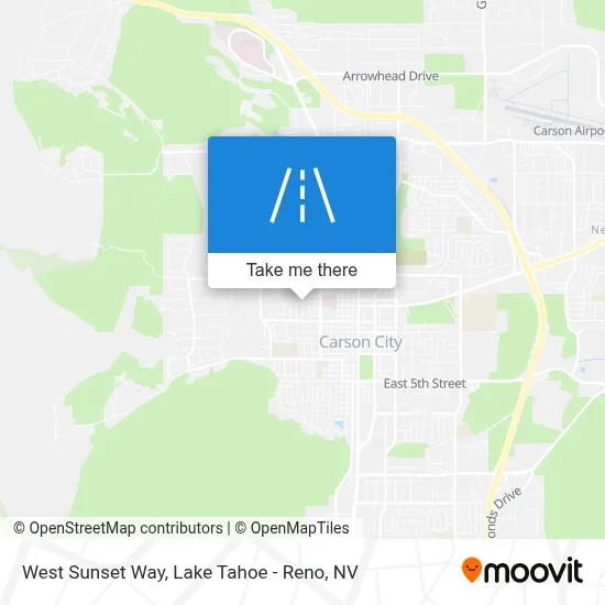 West Sunset Way map