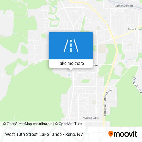 West 10th Street map