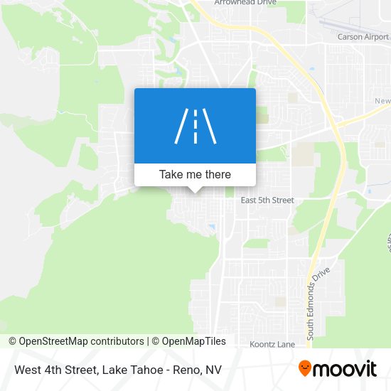 West 4th Street map