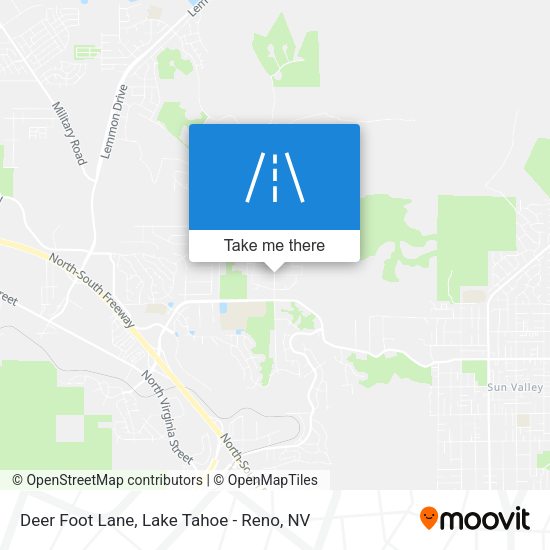 Deer Foot Lane map