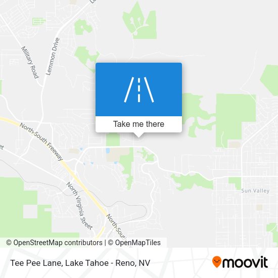 Mapa de Tee Pee Lane