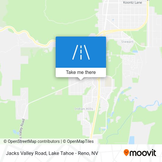 Jacks Valley Road map