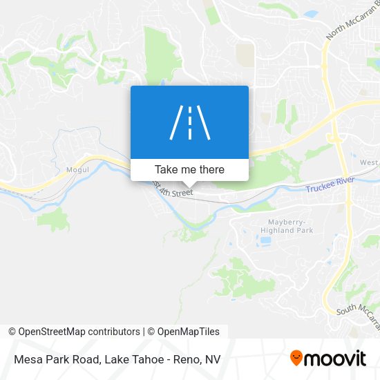 Mesa Park Road map
