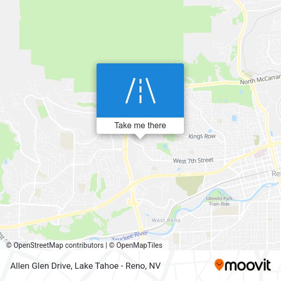 Allen Glen Drive map