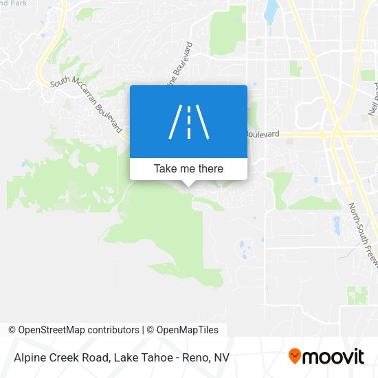 Alpine Creek Road map