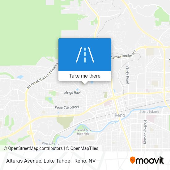Alturas Avenue map