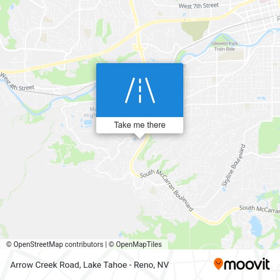 Mapa de Arrow Creek Road
