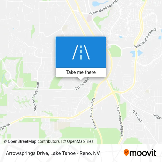 Arrowsprings Drive map