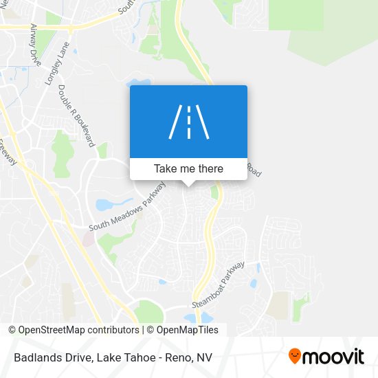 Badlands Drive map
