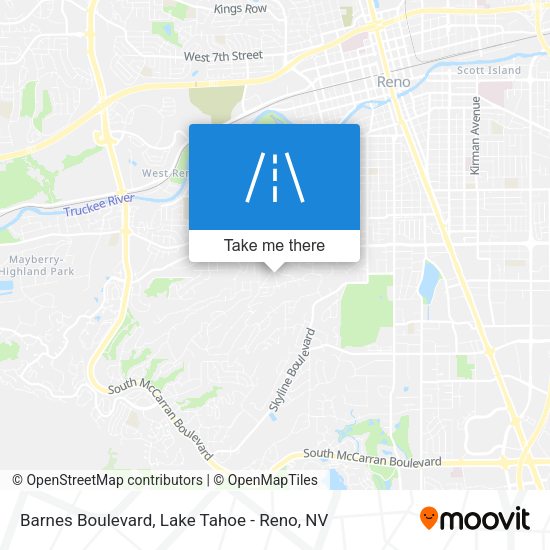 Barnes Boulevard map
