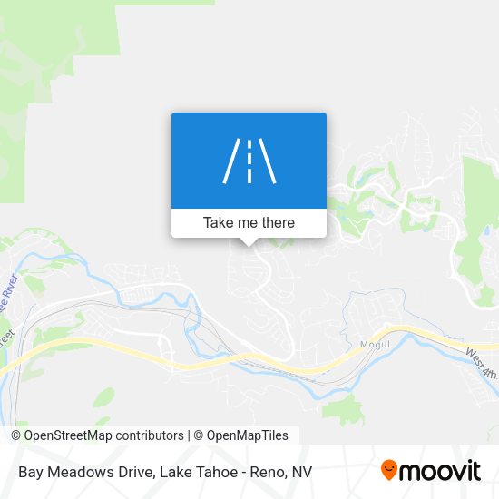Bay Meadows Drive map