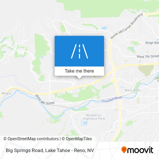 Big Springs Road map