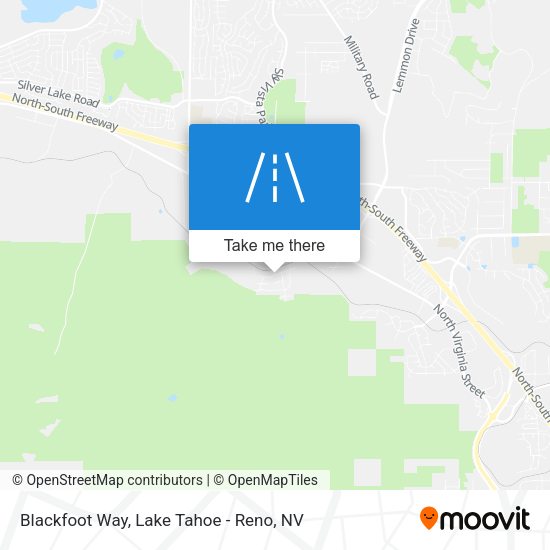 Blackfoot Way map