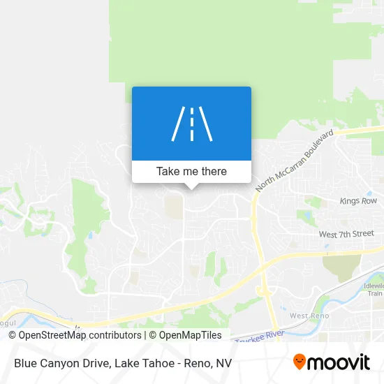 Blue Canyon Drive map