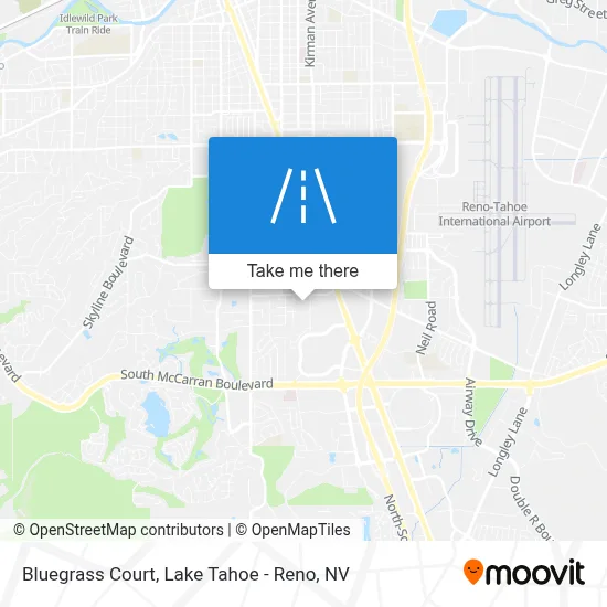 Bluegrass Court map