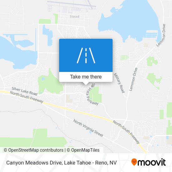 Canyon Meadows Drive map