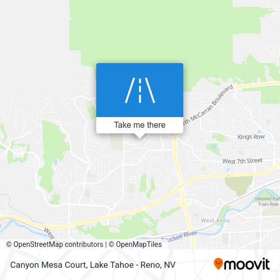 Canyon Mesa Court map