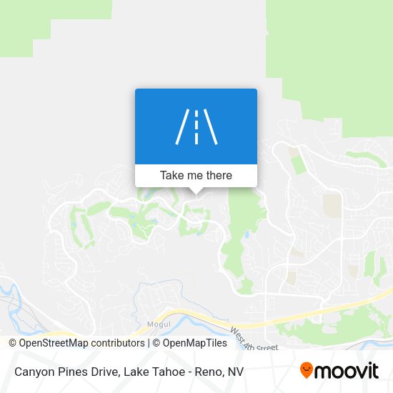Canyon Pines Drive map