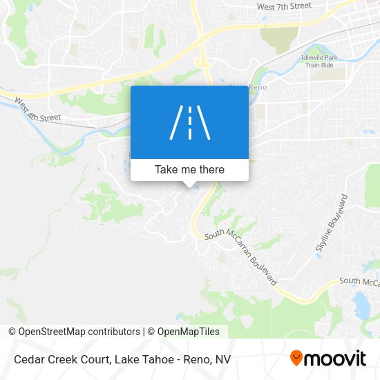 Cedar Creek Court map