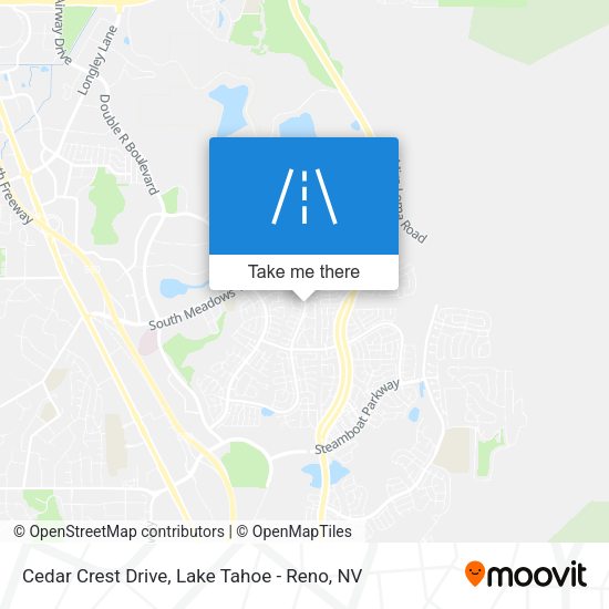Cedar Crest Drive map