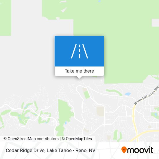 Cedar Ridge Drive map