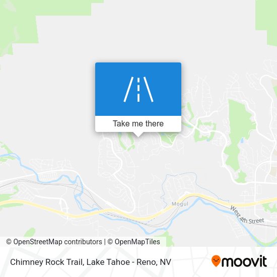 Chimney Rock Trail map