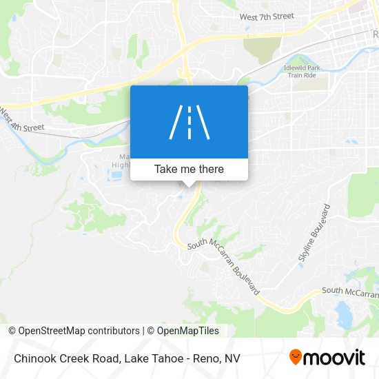 Chinook Creek Road map
