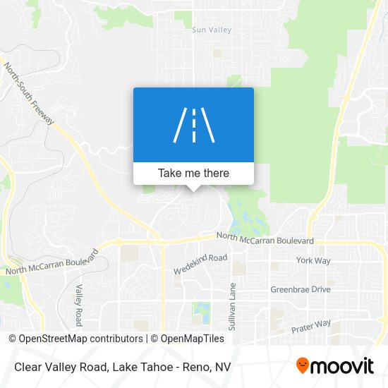 Clear Valley Road map