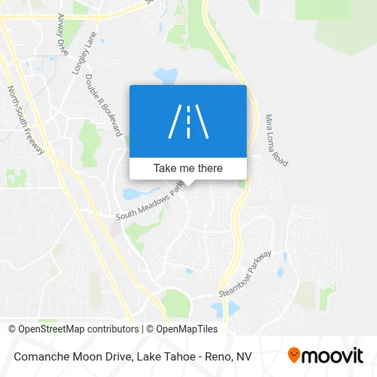 Comanche Moon Drive map