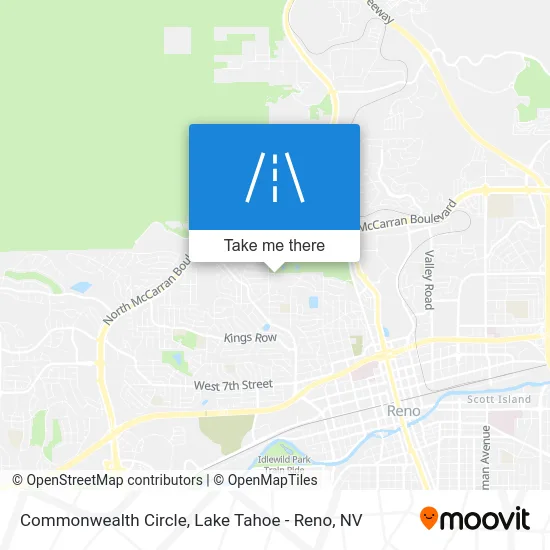 Commonwealth Circle map