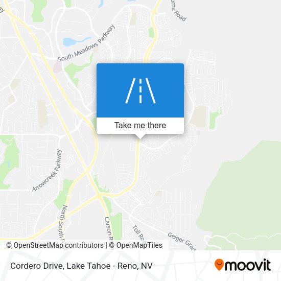 Cordero Drive map