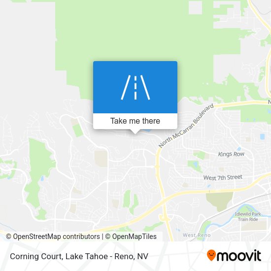 Corning Court map