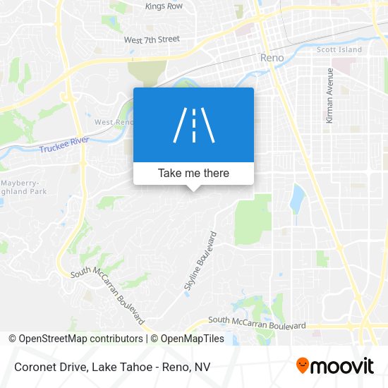 Mapa de Coronet Drive