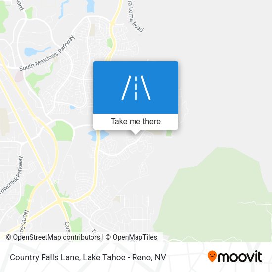 Country Falls Lane map