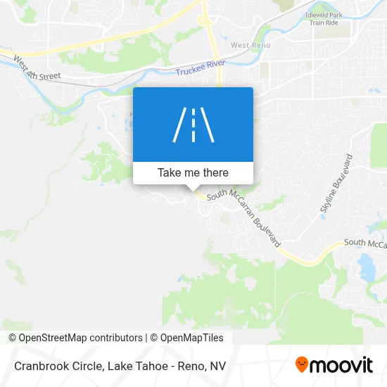 Cranbrook Circle map