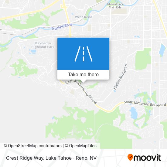 Crest Ridge Way map