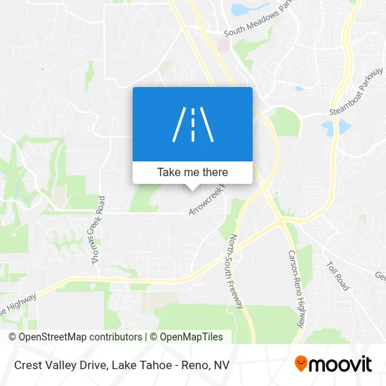 Crest Valley Drive map