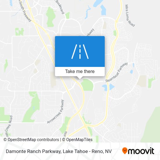 Mapa de Damonte Ranch Parkway